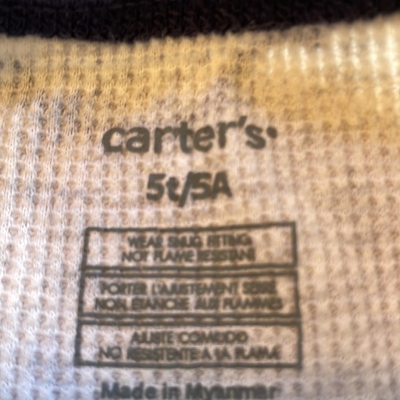 Carter’s One Piece Zip Up Pj’s - Picture 5 of 5